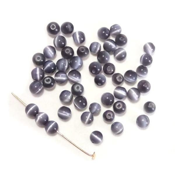 5146-〔キャッツアイ〕　ダークグレイ　４mm　５０個/１パック | 