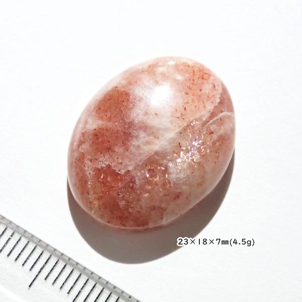 5153-『天然石ルース』　サンストーン（ホール無）　約23ｘ18ｘ7mm（4.5ｇ）　１個 |  | 02