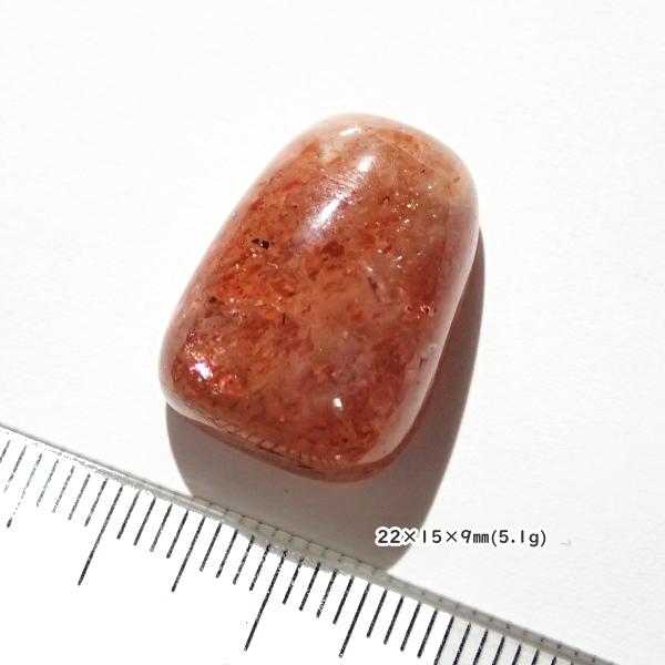 5156-『天然石ルース』　サンストーン（ホール無）　約22ｘ15ｘ9mm（5.1ｇ）　１個 |  | 01