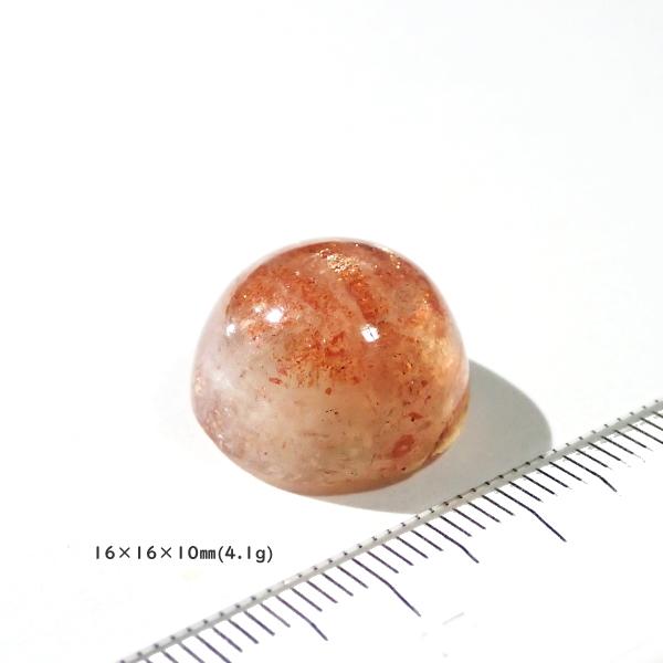 5158-『天然石ルース』　サンストーン（ホール無）　約16ｘ16ｘ10mm（4.1ｇ）　１個 |  | 01