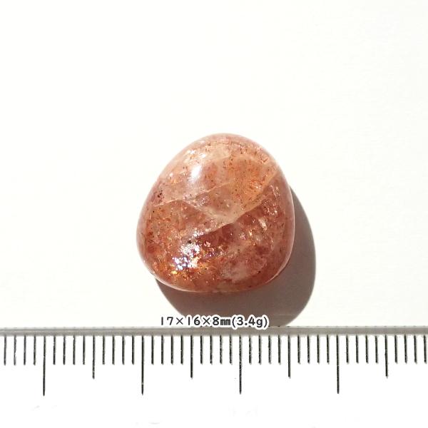 5159-『天然石ルース』　サンストーン（ホール無）　約17ｘ16ｘ8mm（3.4ｇ）　１個 | 