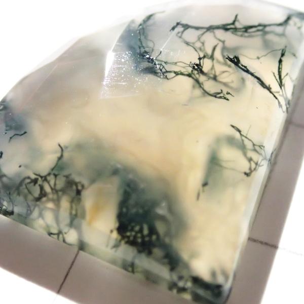 5191-『天然石ルース』　モスアゲート（ホール無）※カット有※　約24ｘ20ｘ7mm（4.8ｇ）　１個 |  | 03