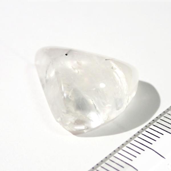 5272-『天然石ルース』　ブラックトルマリン クォーツ（ホール無）　約１９ｘ１９ｘ８ｍｍ（3.4ｇ）　１個 |  | 02