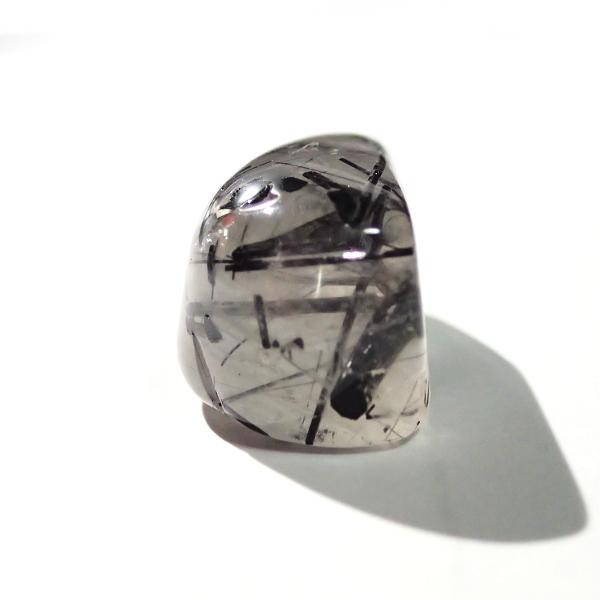 5273-『天然石ルース』　ブラックトルマリン クォーツ（ホール無）　約２０ｘ１１ｘ１１ｍｍ（4.4ｇ）　１個 |  | 03