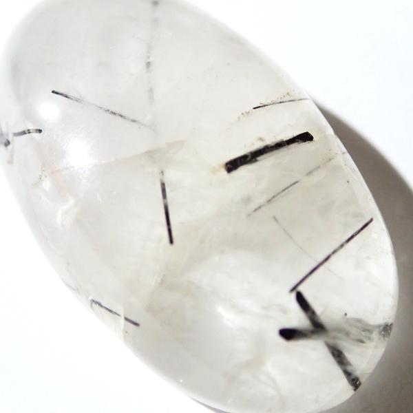 5275-『天然石ルース』　ブラックトルマリン クォーツ（ホール無）　約２６ｘ１５ｘ８ｍｍ（4.8ｇ）　１個 |  | 03