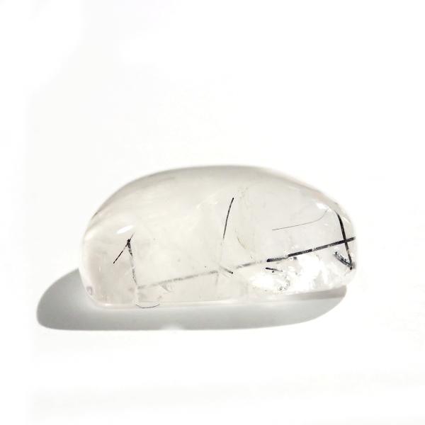 5276-『天然石ルース』　ブラックトルマリン クォーツ（ホール無）　約１８ｘ１４ｘ７ｍｍ（2.9ｇ）　１個 |  | 01