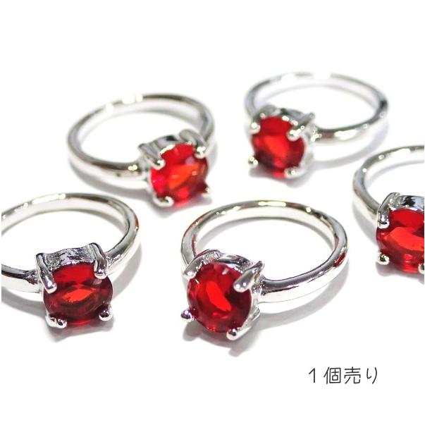 5293-ジルコニア　ドールリング（大）　レッド　ラウンド　外径１３mm　１個 | 