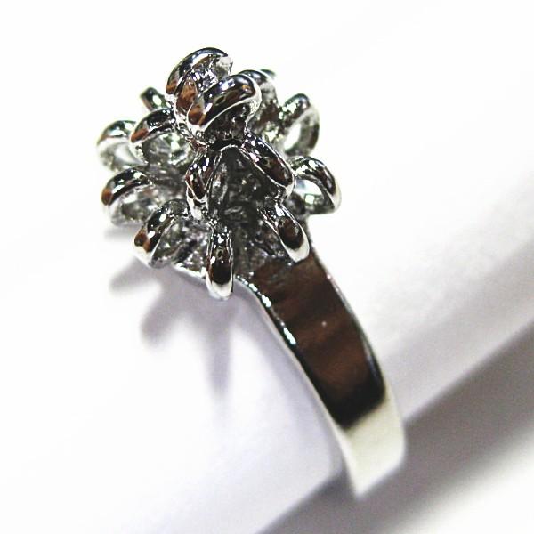 5358-『指輪パーツ』　リング　カッパー製　銀色　１７mm　２個/１セット |  | 01