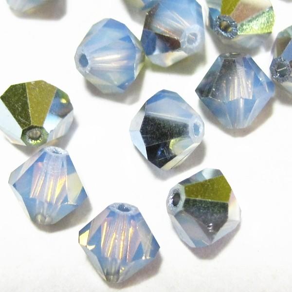 5462-ＳＢ６ＷＯ-ＳＳ　スワロフスキー 6mmソロバン　ホワイトオパール・スターシャイン　２５個/１パック | 