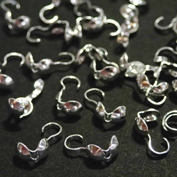 5536-【基本パーツ】　だるまチップ（通常タイプ）　白銀色　４mm　３０個/１セット |  | 01