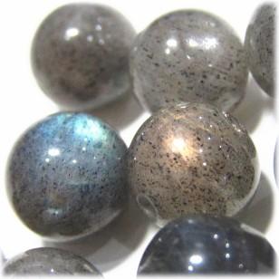 5637-天然石 8mm丸玉 ラブラドライト 10粒 | 