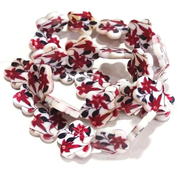 5707-『シェル』　プリントシェル　フラワー　１５mm　約３８cm/１本 | 