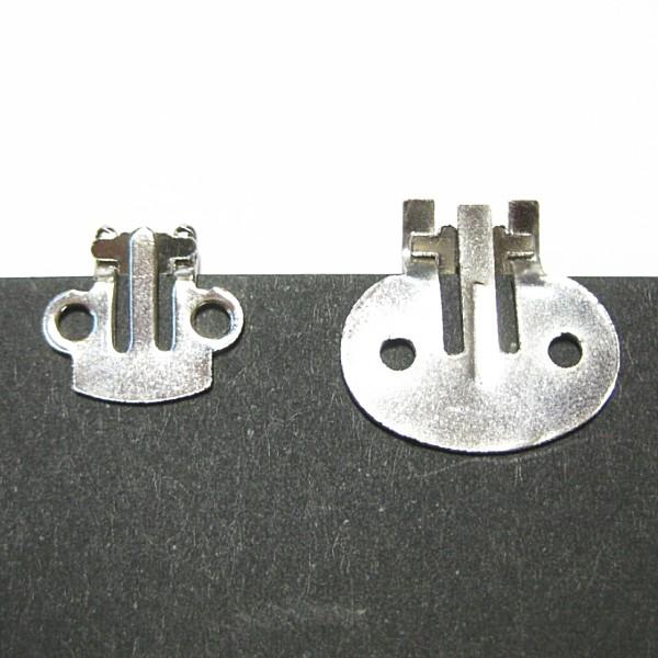 5764-【基本パーツ】　シュークリップ　銀色　１９mm　２ぺア（４個）/１セット |  | 01