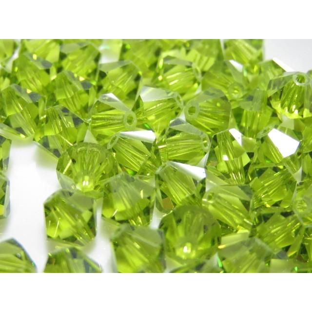 5847-SB6LOL クリスタルガラス 6mmソロバン　ライトオリーブ 25個/1パック | 