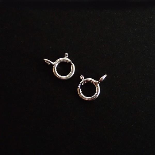6067-【シルバー９２５】　スターリングシルバー　引き輪　７．５ｘ６mm　２個/１セット | 