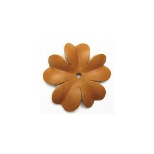 6090-『レザーフラワー』　ライトブラウン　２８mm　５個/１パック | 