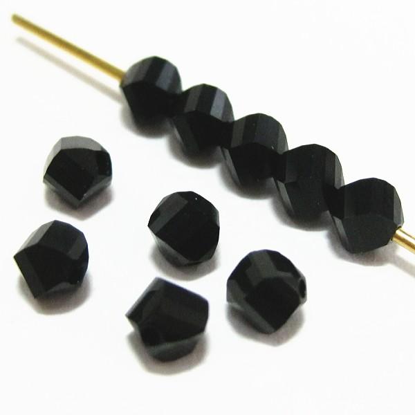 6191-クリスタルガラス　＃5020　ジェット　４mm　１０個/１セット | 