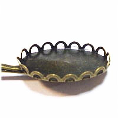 6420-【ヘアーパーツ】　ヘアピン　真鍮古美　長さ62mm　皿内径16×23mm　４個/１セット |  | 01