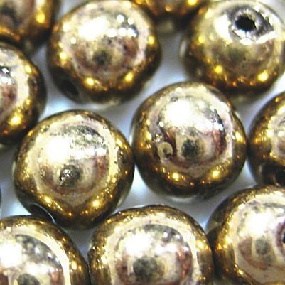 0066-8RD/90215 【チェコ　８丸】 ブロンズ　８ミリ　２５個/１パック | 