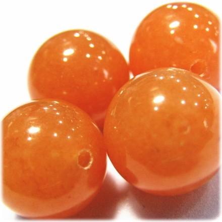 6668-天然石 12mm丸玉 ピーチアベンチュリン 4粒 | 