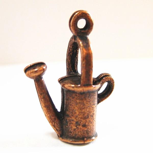 6680-【ＮＹピューター】　ジョウロ　チャーム　銅古美　１５mm　５個/１セット | 