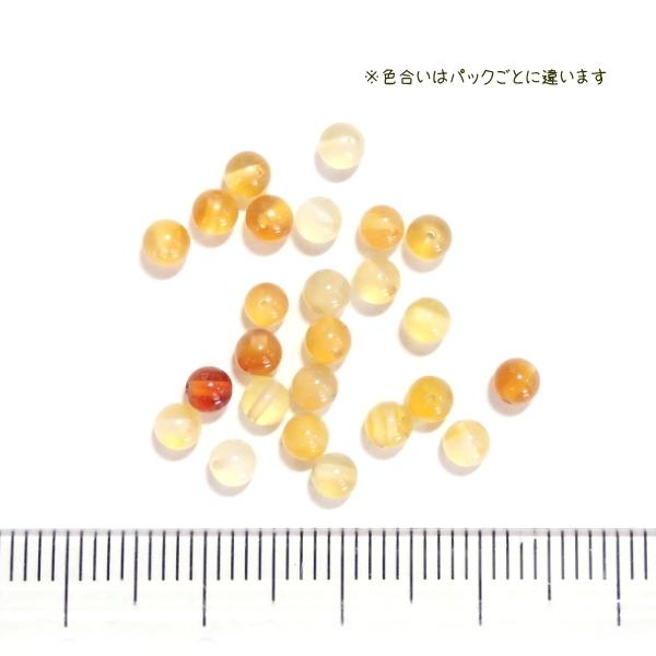 6703-天然石 3mm丸玉 カーネリアン 25粒 |  | 01