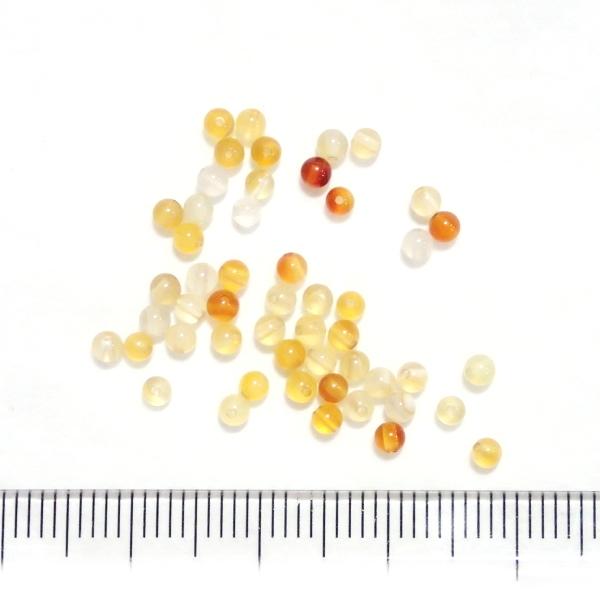 6754-天然石 2mm丸玉 カーネリアン 50粒 |  | 01