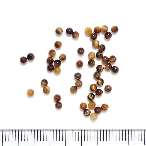6761-天然石 2mm丸玉 タイガーアイ 50粒 |  | 01