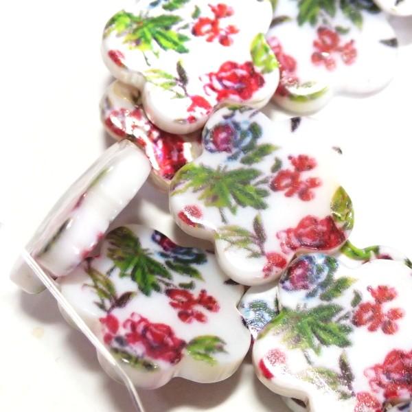 6763-『シェル』　プリントシェル　フラワー　１５mm　約３８cm/１本 |  | 01