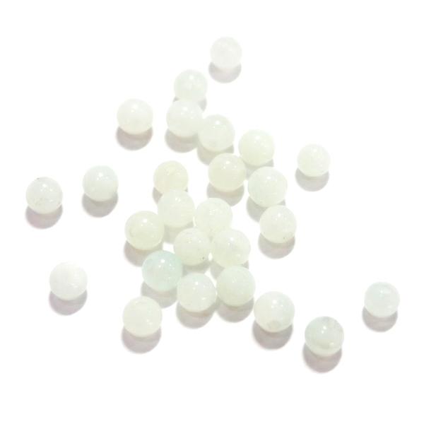 6769-天然石 3mm丸玉 アマゾナイト 25粒 | 