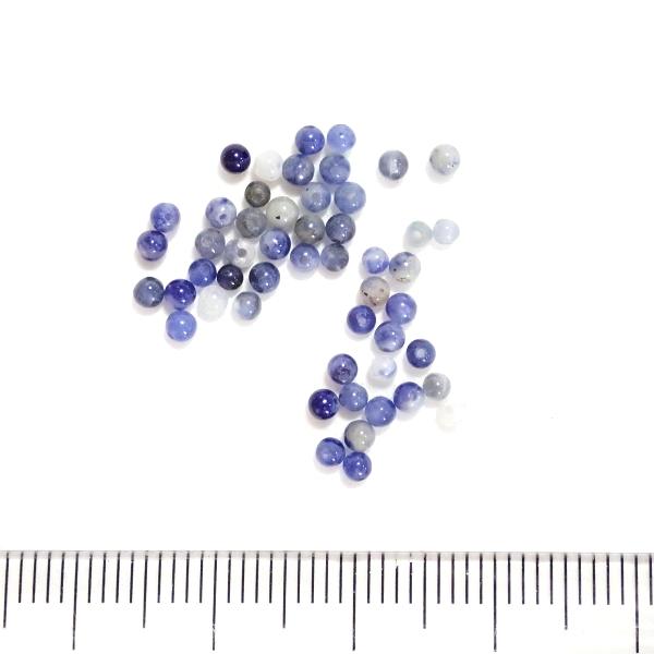 6771-天然石 2mm丸玉 ソーダライト　50粒 |  | 01