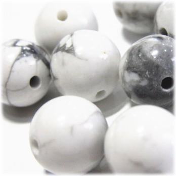 6796-天然石 10mm丸玉 ハウライト 10粒 | 