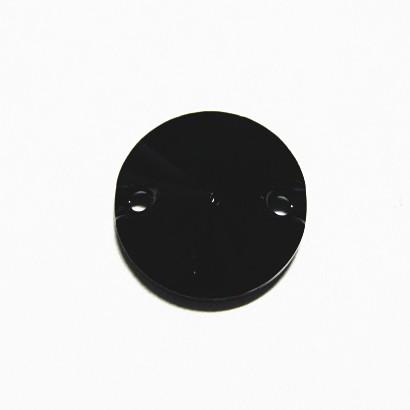 6952-swarovski　＃3200　ジェット２ホール　１２mm　１個 | 