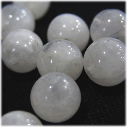 7016-天然石 6mm丸玉 レインボームーンストーン 10粒 | 