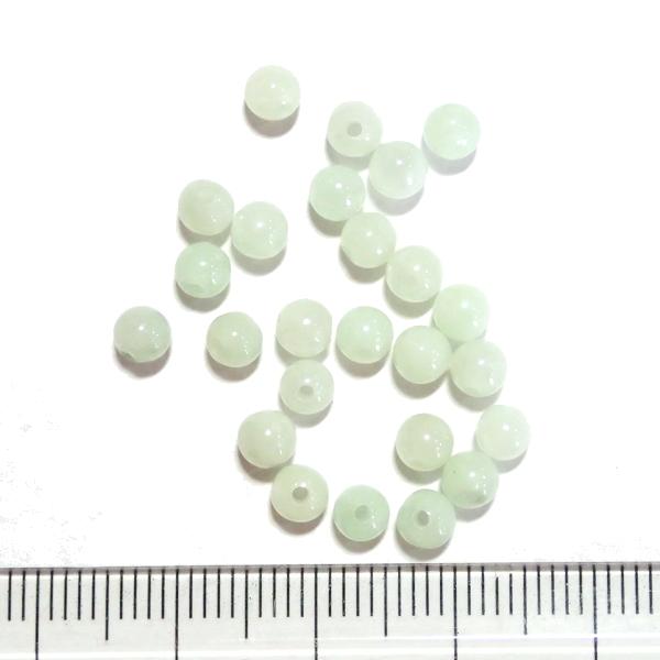 7020-天然石 4mm丸玉 翡翠A 25粒 |  | 01