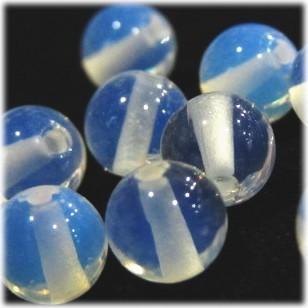 7048-天然石 6mm丸玉 ホワイトオパール 10粒 | 