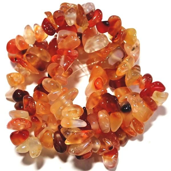 7093-《天然石　ころころ》　カーネリアン　約３９cm/１本 | 