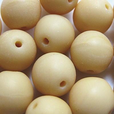 0071-8RD/M13020 【チェコ　８丸】 ベージュマット不透明　８ミリ　２５個/１パック | 