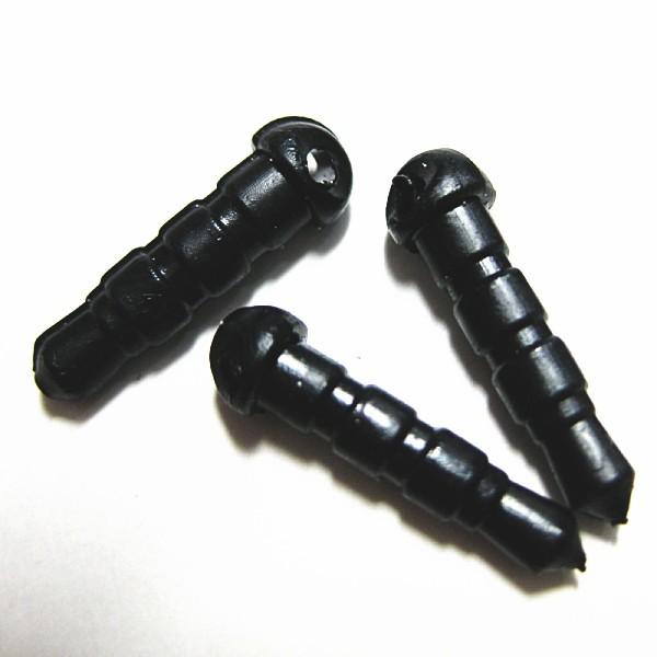 7185-【基本パーツ】　イヤホンジャック　黒色　１６x５mm　１５個/１セット | 