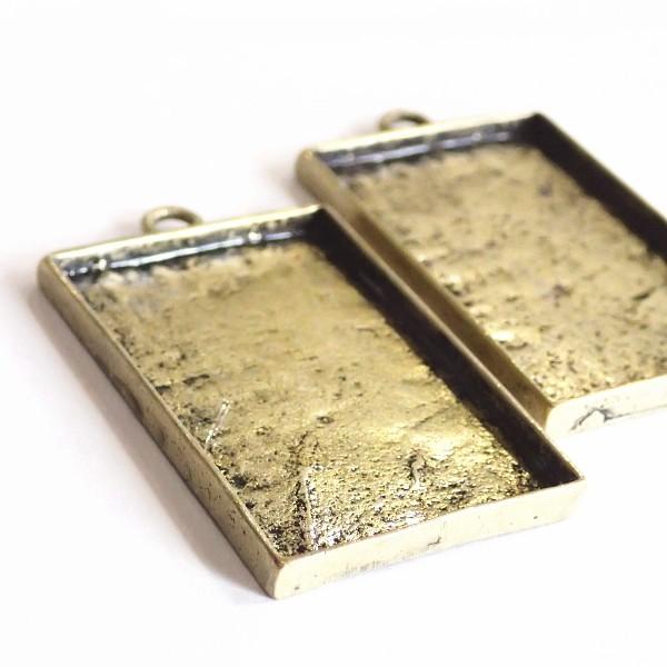 7234-［セッティング］　ミール皿　長方形　真鍮古美　４０x２５mm（内径）　２個/１パック |  | 01