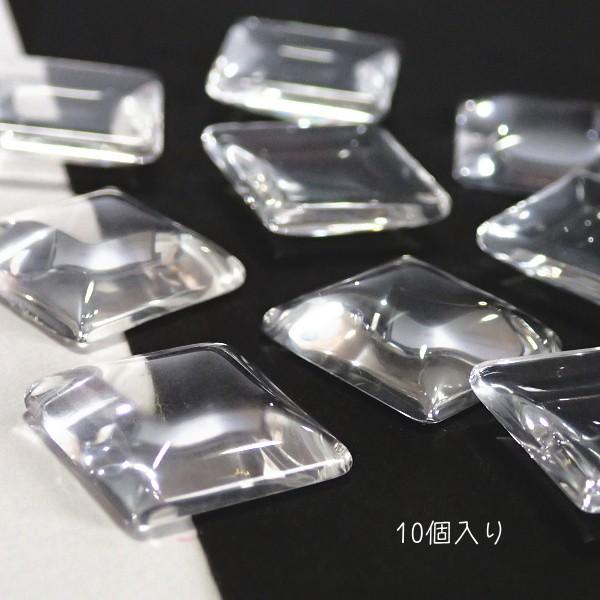 7289-〔ガラス〕　カボション　スクエア　１６x１６mm　１０個/１パック |  | 01