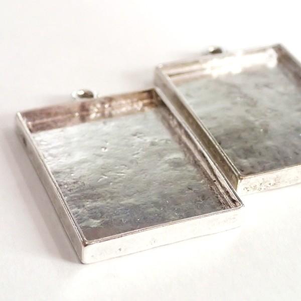 7328-［セッティング］　ミール皿　長方形　銀古美　３５x２４mm（内径）　２個/１パック |  | 01