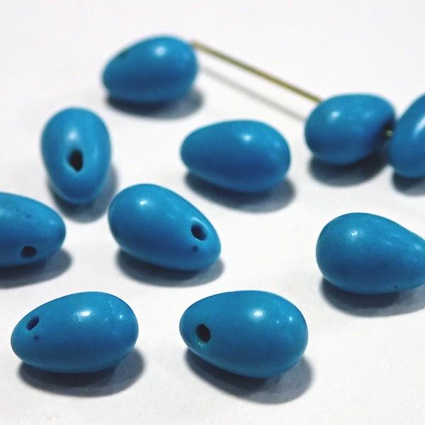 7449-《天然石たまごのたね》　合成ターコイズ　７ｘ４mm　１０個/１パック | 