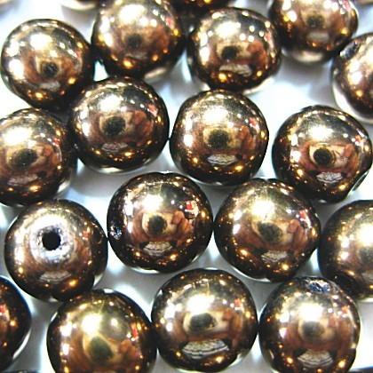 0077-6RD/14415 【チェコ６丸】 ダークブロンズ　６ミリ　５０個/１パック | 