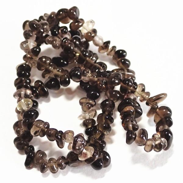 7759-《天然石　ちびころ》　スモーキークォーツ　約３９cm/１本 | 