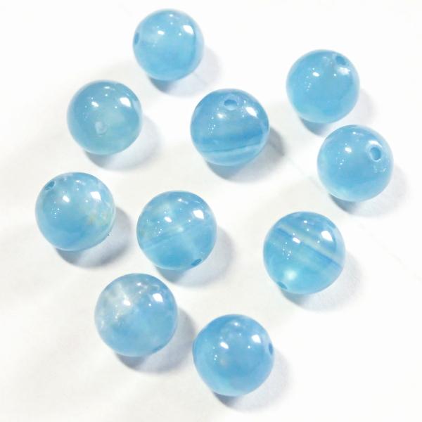 8158-天然石　８mm丸玉　ブルーカルサイトAA　アルゼンチン産　１０粒 |  | 03