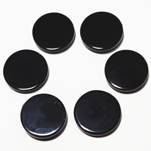 8268-《天然石ディスク》　オニキス　約１３mm　６個/１パック | 