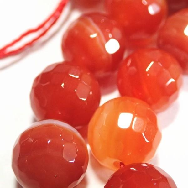 8343-《天然石カット丸玉１連》　縞アゲート　１０mm　１本/約３８cm |  | 01