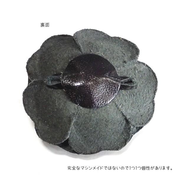 8511-『レザーフラワー』　ブラック　４５mm　１個 |  | 01
