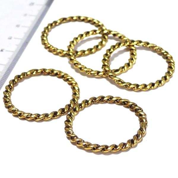 8718-《輪パーツ》　リングパーツ　金古美　３１mm　５個/１パック | 